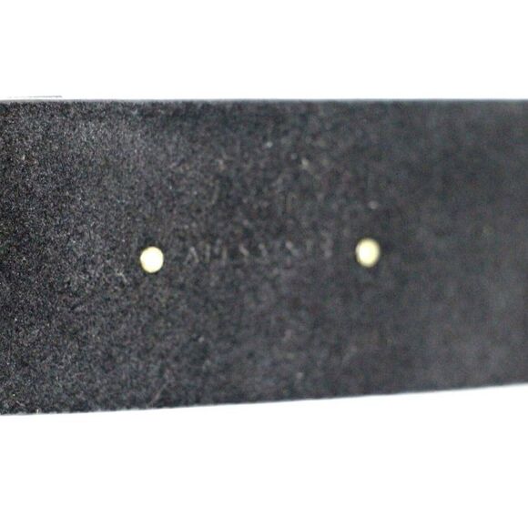 AllSaints BLACK GENUINE LEATHER SUEDE 1.5\